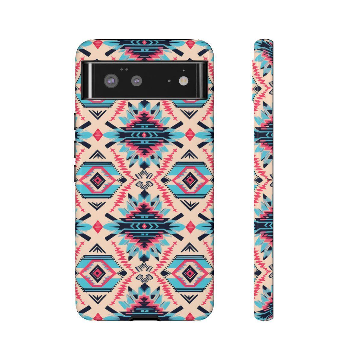 Pink Blue Aztec Tough Case