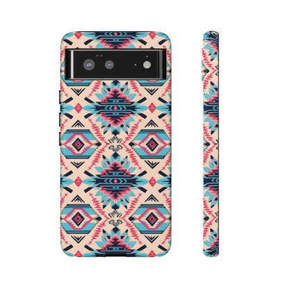 Pink Blue Aztec Tough Case