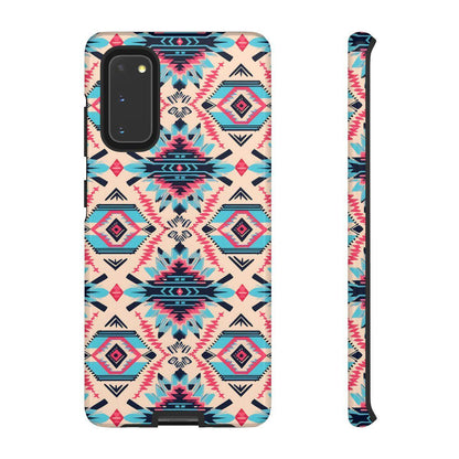 Pink Blue Aztec Tough Case