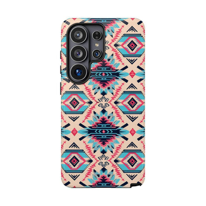 Pink Blue Aztec Tough Case