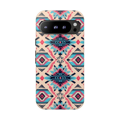 Pink Blue Aztec Tough Case