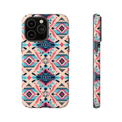 Pink Blue Aztec Tough Case