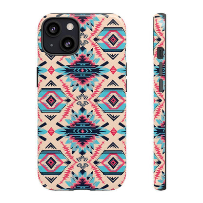 Pink Blue Aztec Tough Case