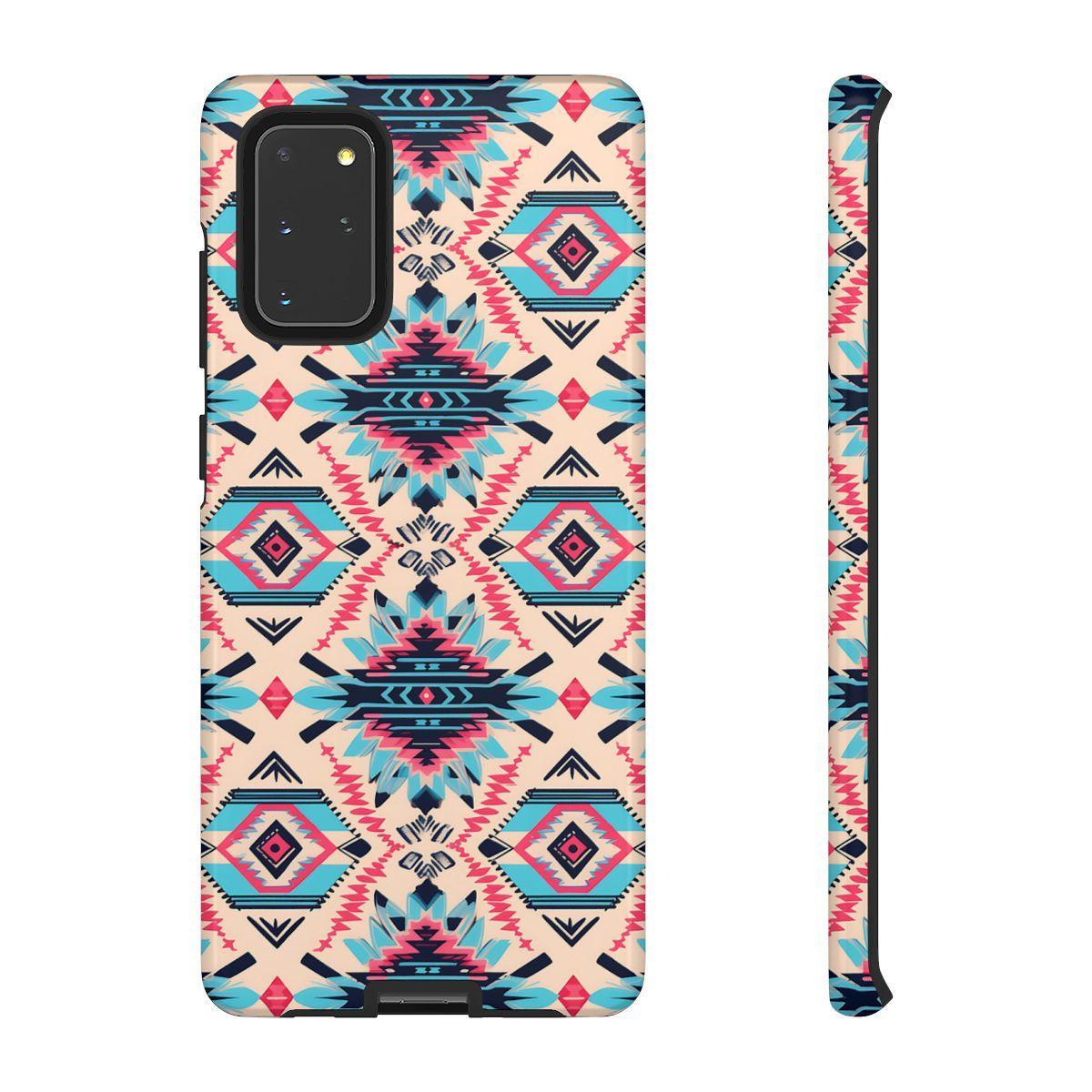 Pink Blue Aztec Tough Case