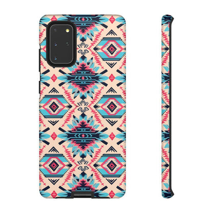 Pink Blue Aztec Tough Case