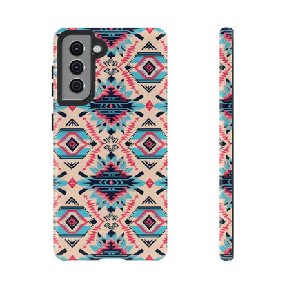 Pink Blue Aztec Tough Case