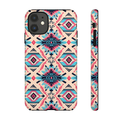 Pink Blue Aztec Tough Case