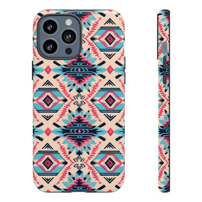 Pink Blue Aztec Tough Case