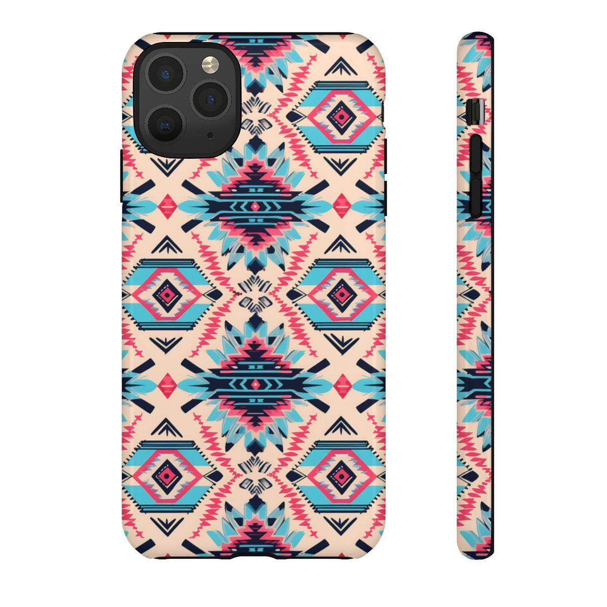 Pink Blue Aztec Tough Case