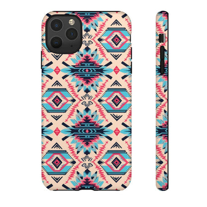 Pink Blue Aztec Tough Case