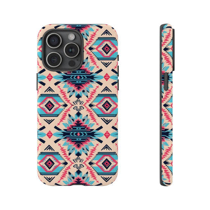 Pink Blue Aztec Tough Case