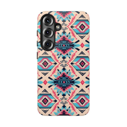 Pink Blue Aztec Tough Case