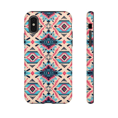 Pink Blue Aztec Tough Case