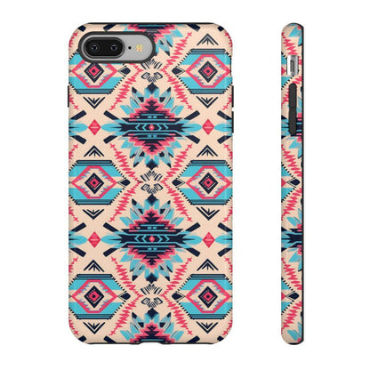 Pink Blue Aztec Tough Case