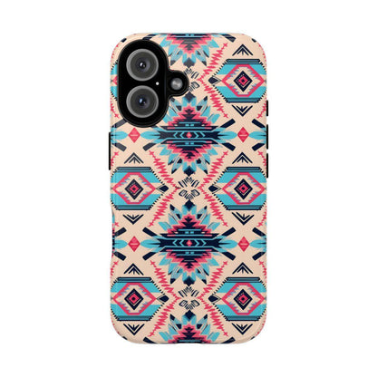 Pink Blue Aztec Tough Case