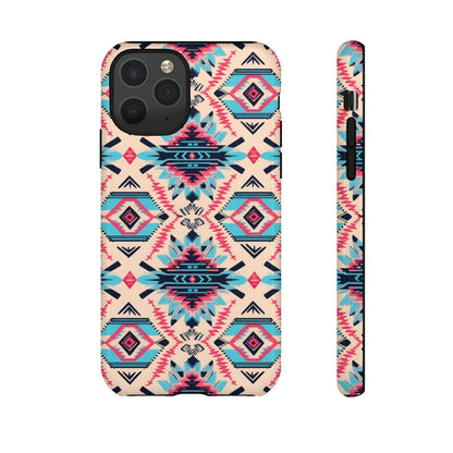 Pink Blue Aztec Tough Case