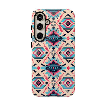 Pink Blue Aztec Tough Case