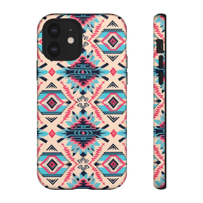 Pink Blue Aztec Tough Case
