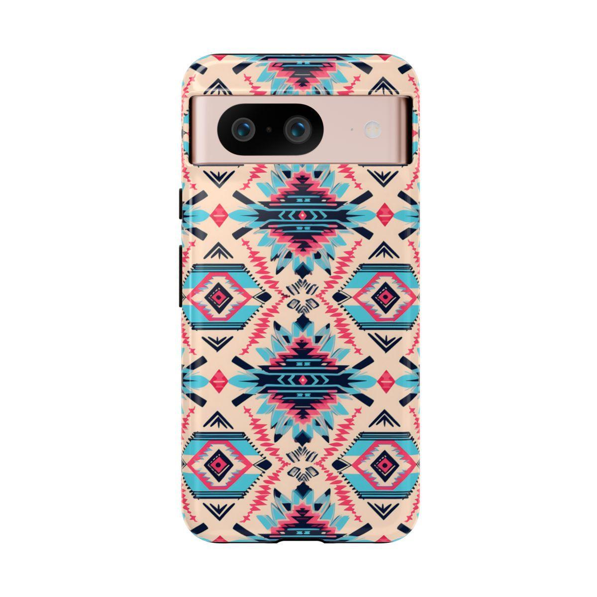 Pink Blue Aztec Tough Case