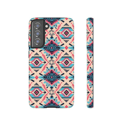 Pink Blue Aztec Tough Case