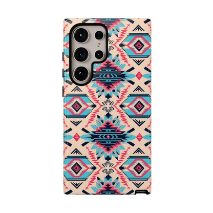 Pink Blue Aztec Tough Case