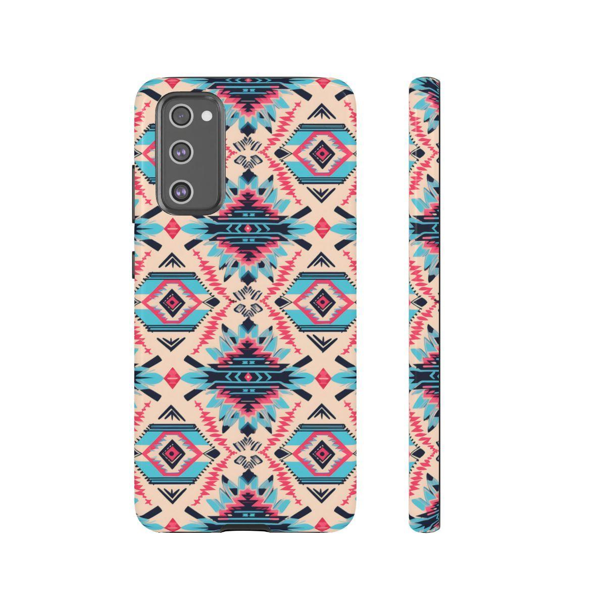 Pink Blue Aztec Tough Case