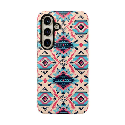 Pink Blue Aztec Tough Case