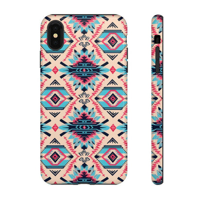Pink Blue Aztec Tough Case