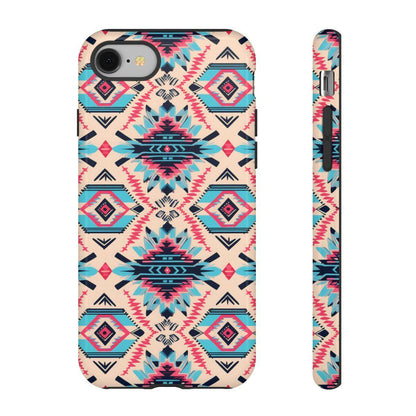 Pink Blue Aztec Tough Case