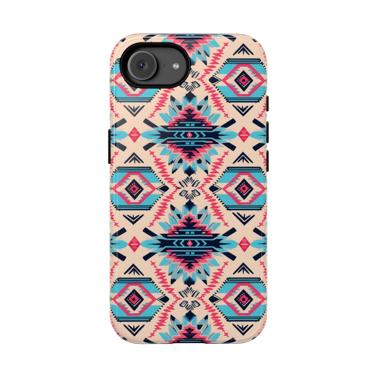 Pink Blue Aztec Tough Case - iPhone 17e