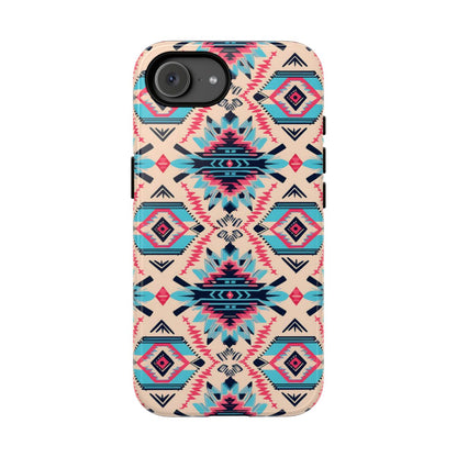 Pink Blue Aztec Tough Case - iPhone 17e