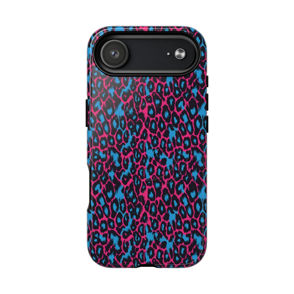Pink Blue Leopard Magnetic Case