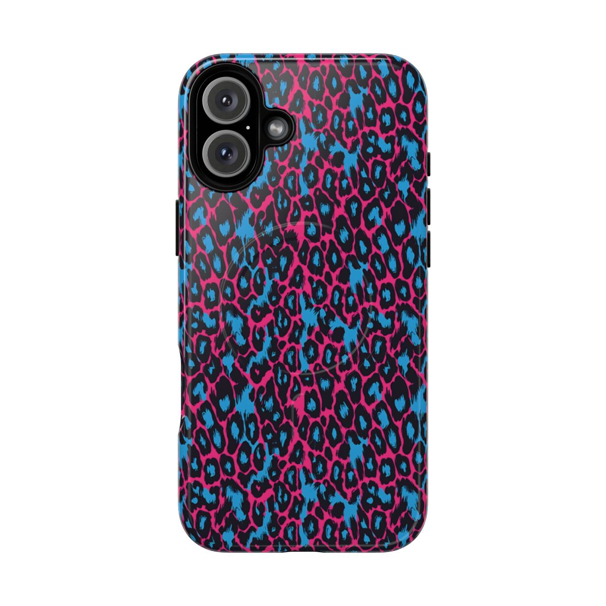 Pink Blue Leopard Magnetic Case