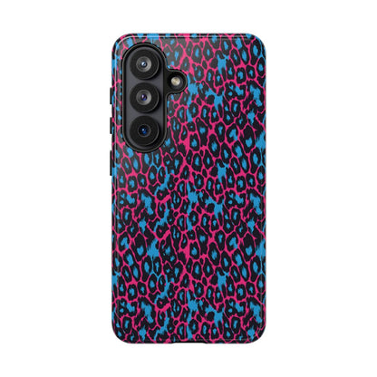 Pink Blue Leopard Tough Case