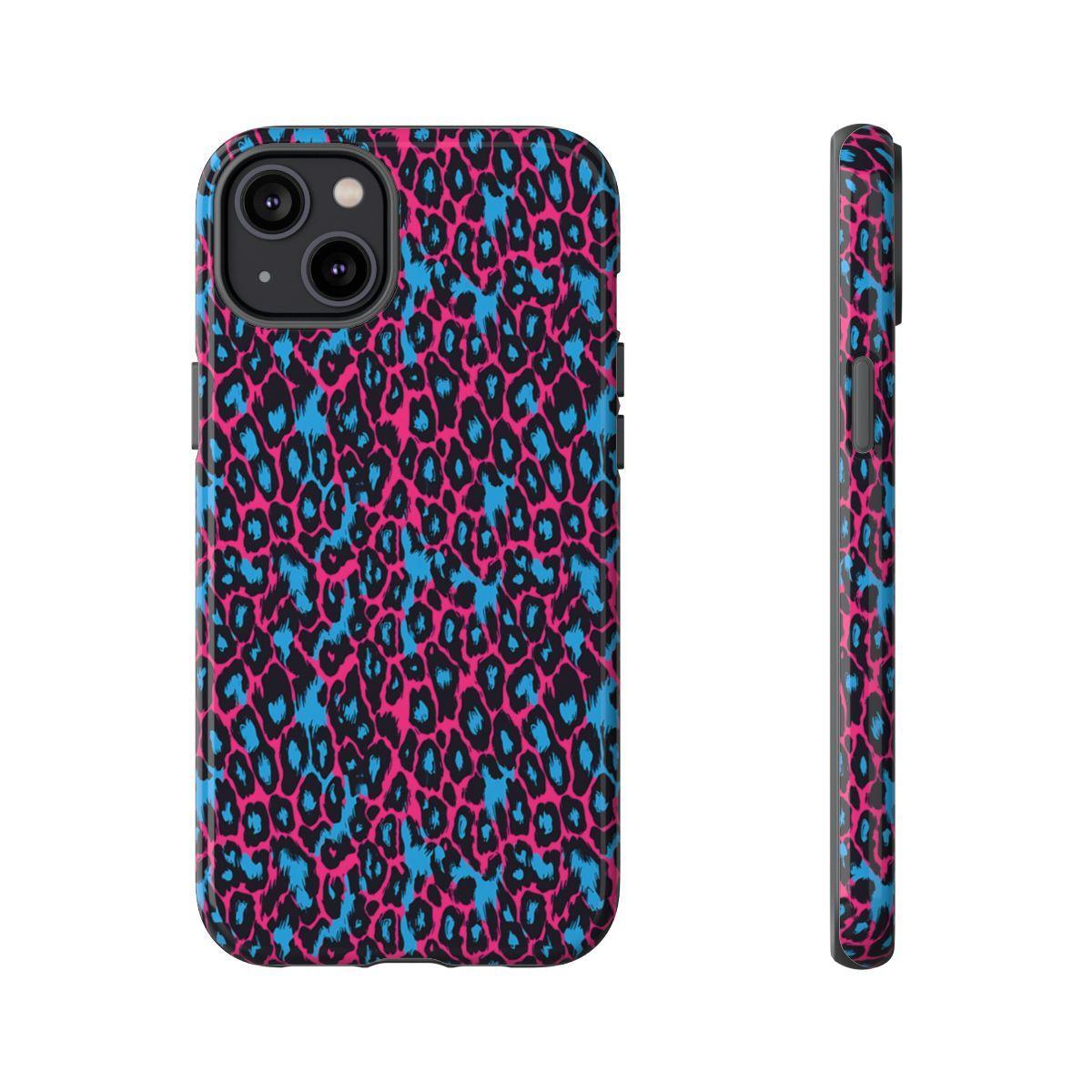 Pink Blue Leopard Tough Case