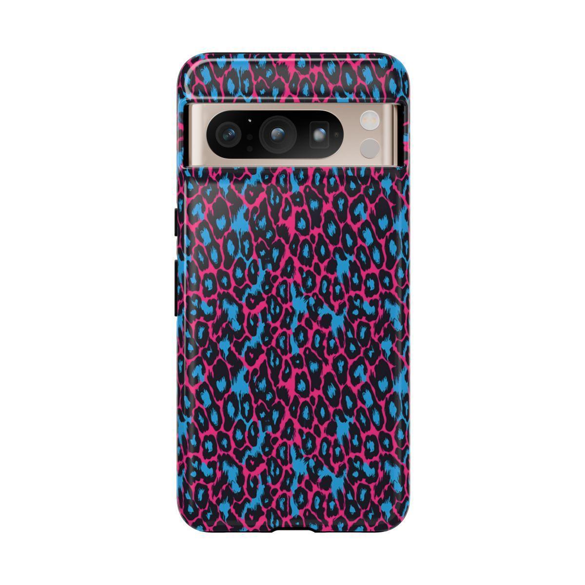 Pink Blue Leopard Tough Case