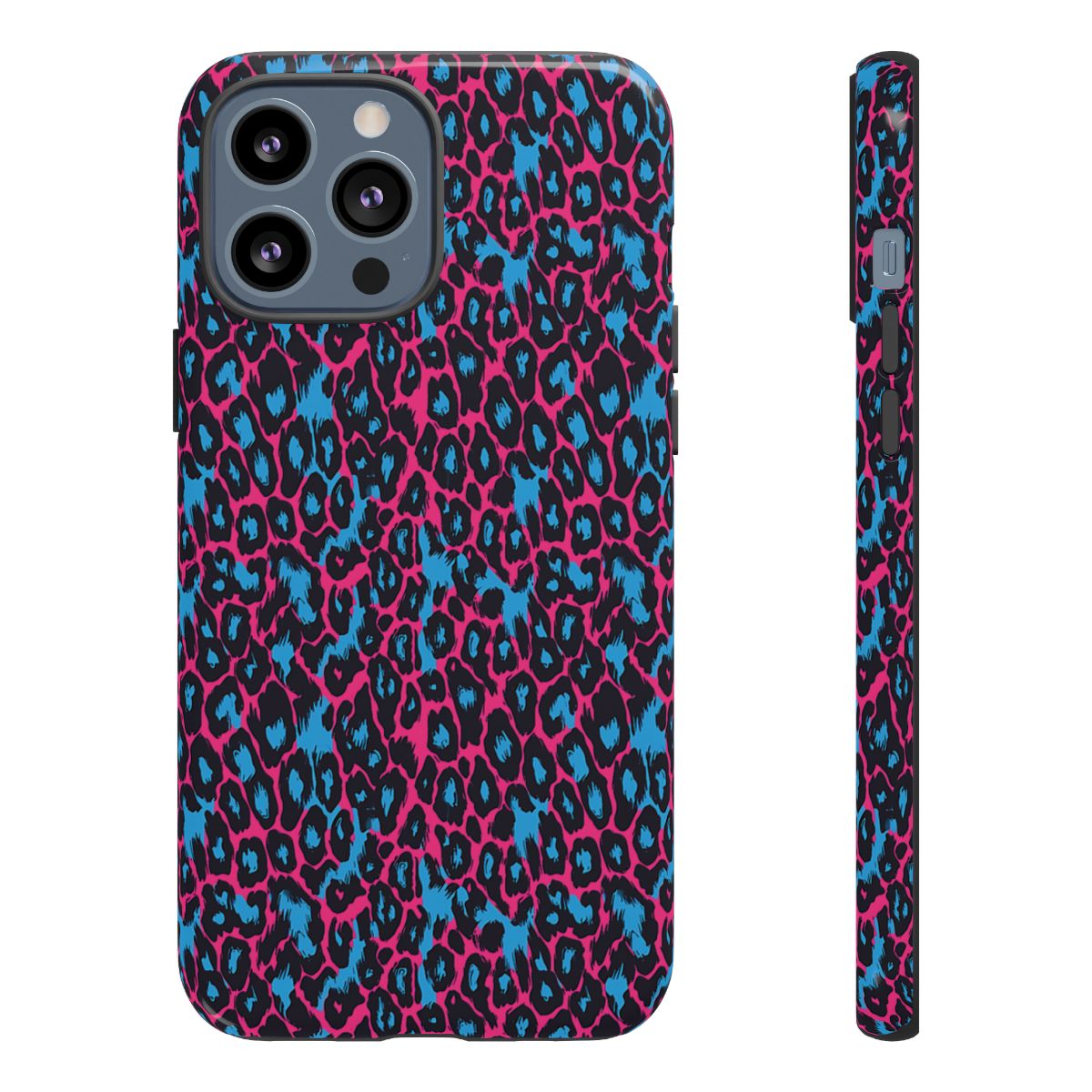 Pink Blue Leopard Tough Case