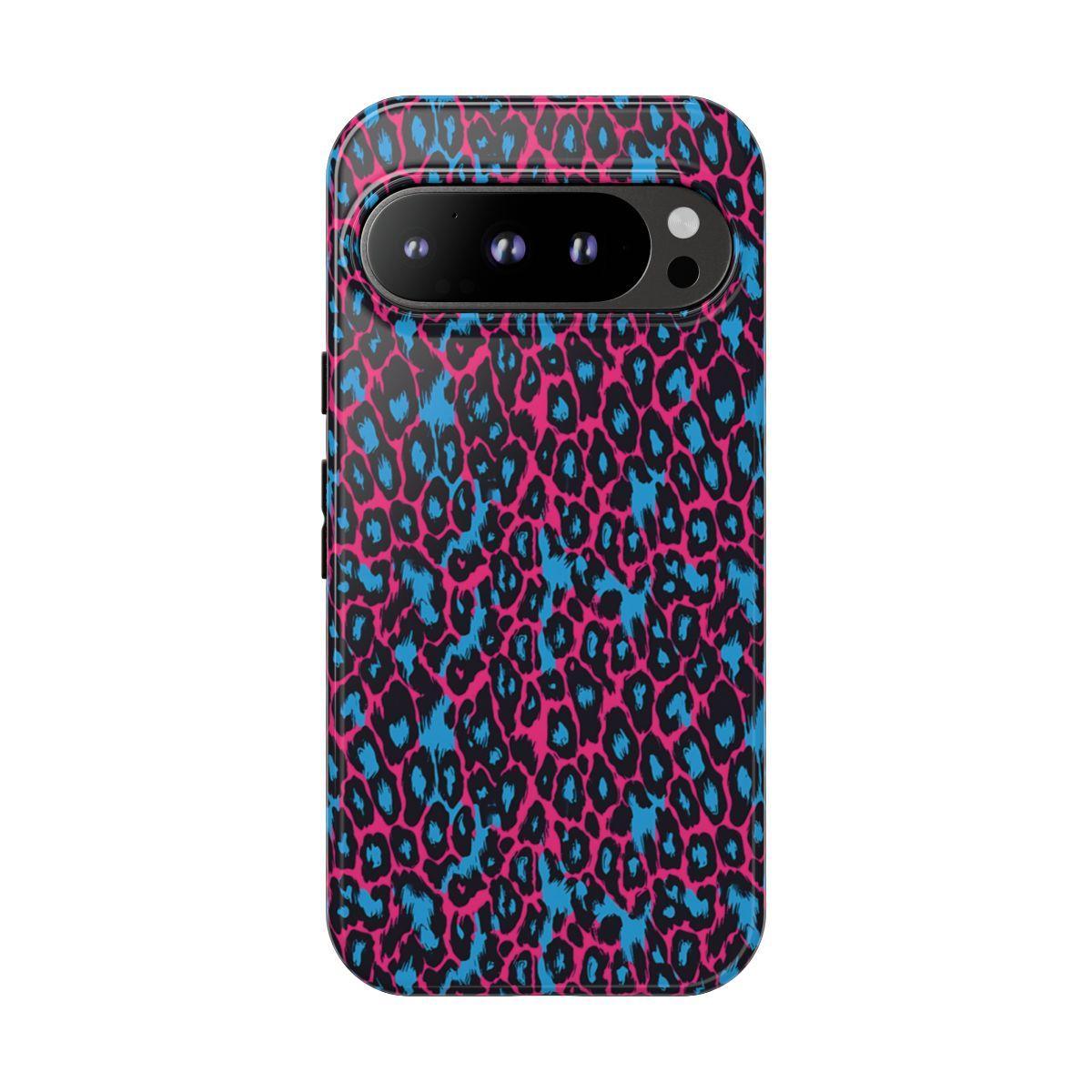 Pink Blue Leopard Tough Case