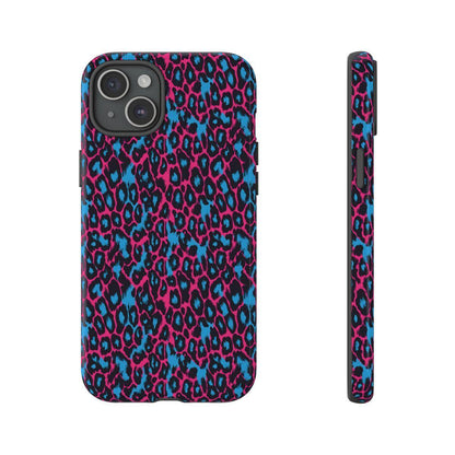 Pink Blue Leopard Tough Case