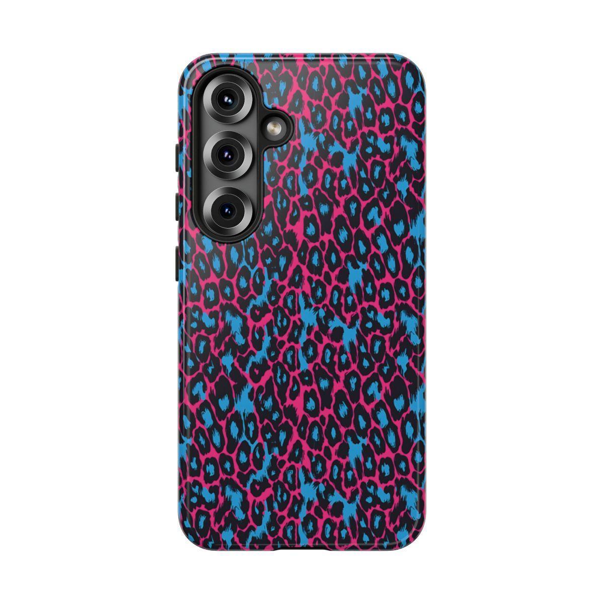 Pink Blue Leopard Tough Case