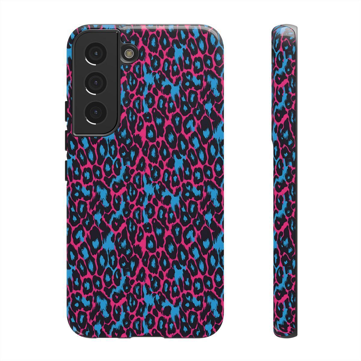 Pink Blue Leopard Tough Case