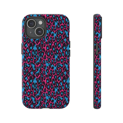 Pink Blue Leopard Tough Case