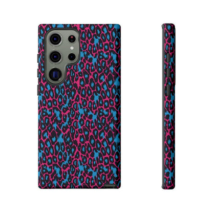 Pink Blue Leopard Tough Case