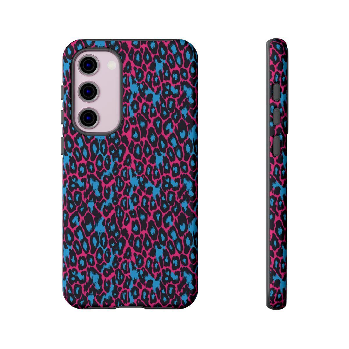 Pink Blue Leopard Tough Case