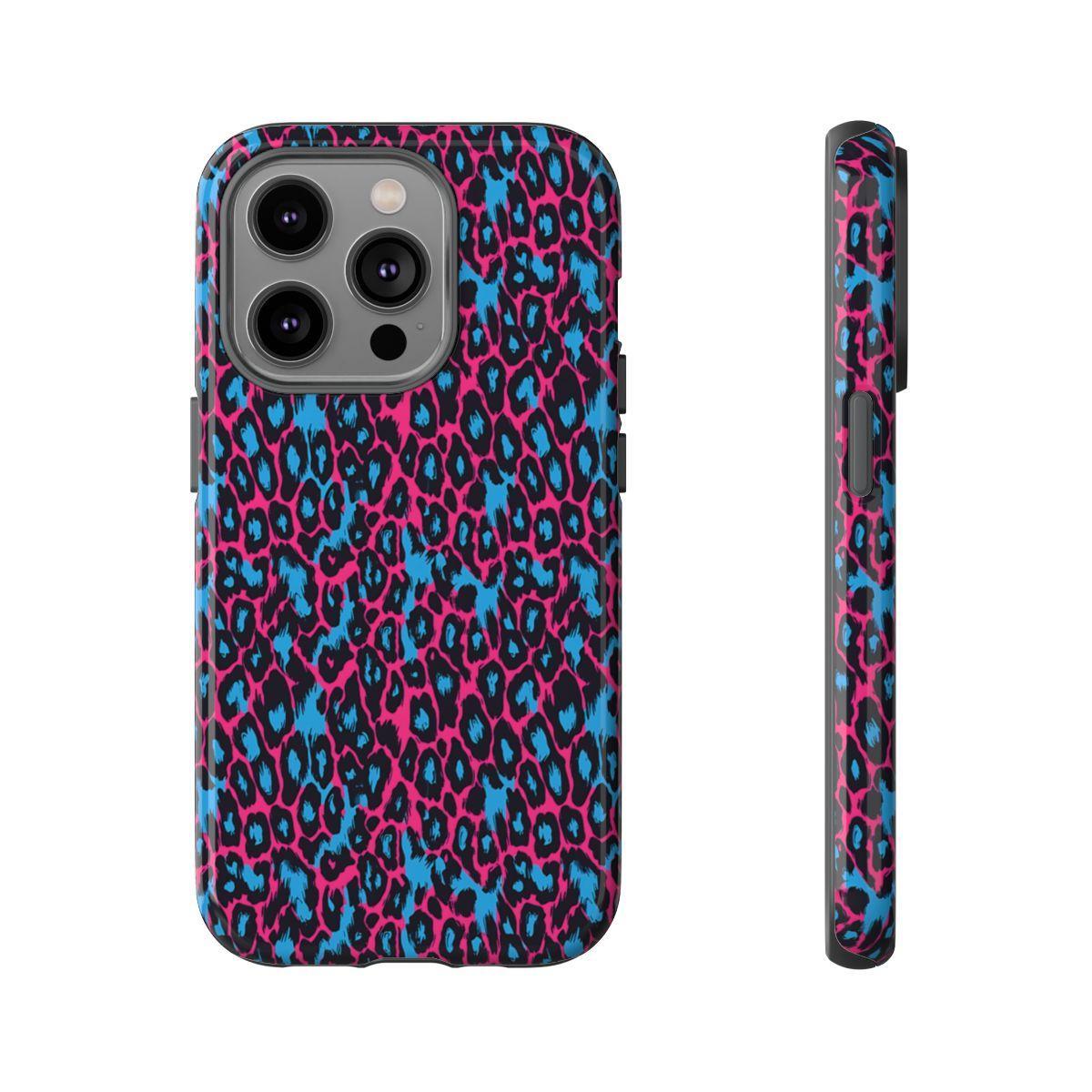 Pink Blue Leopard Tough Case