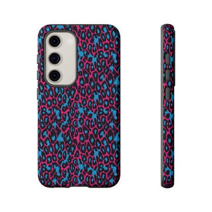 Pink Blue Leopard Tough Case