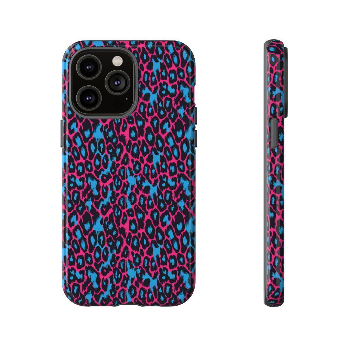 Pink Blue Leopard Tough Case