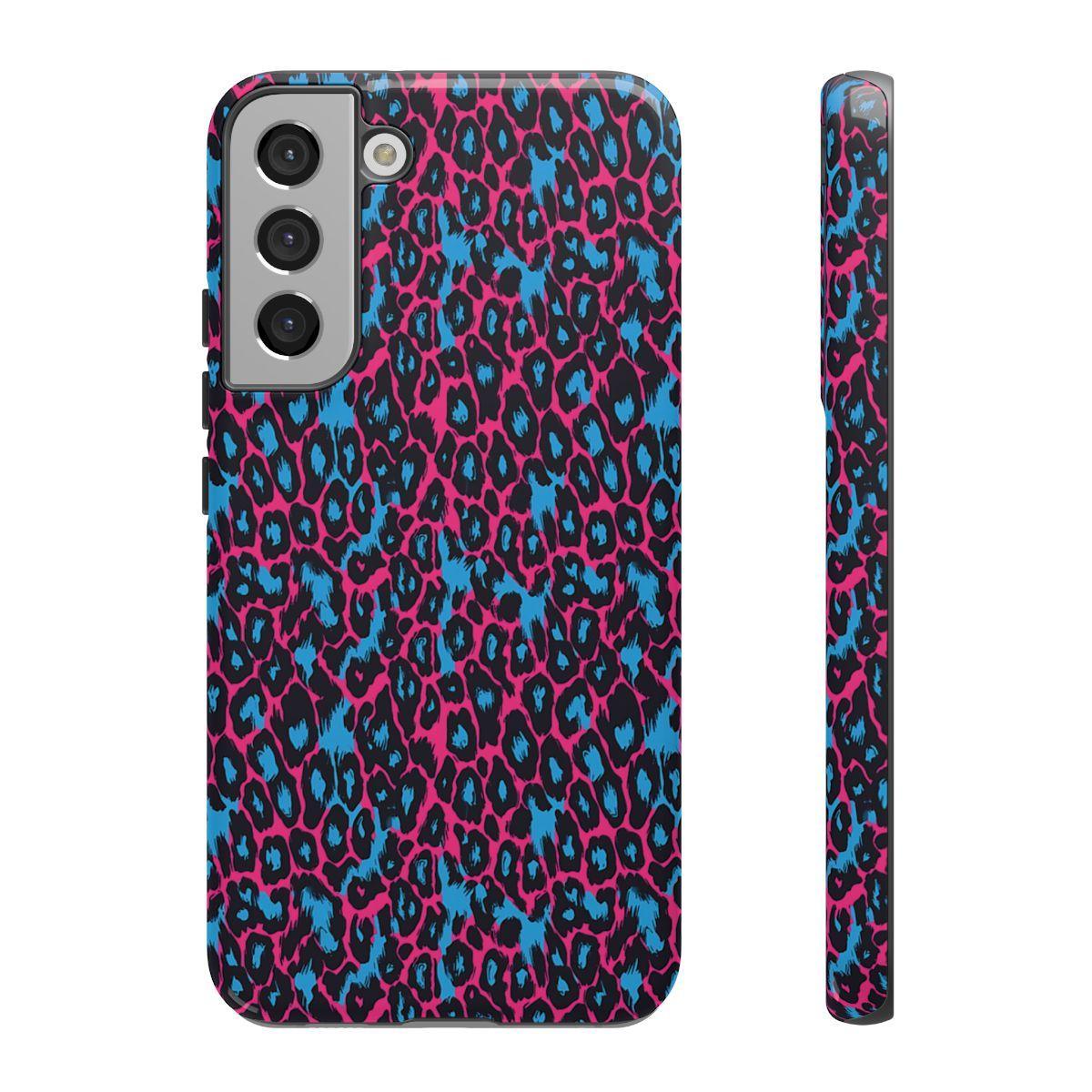 Pink Blue Leopard Tough Case