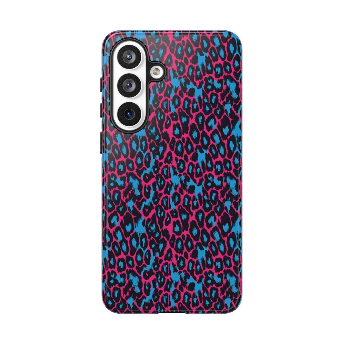 Pink Blue Leopard Tough Case
