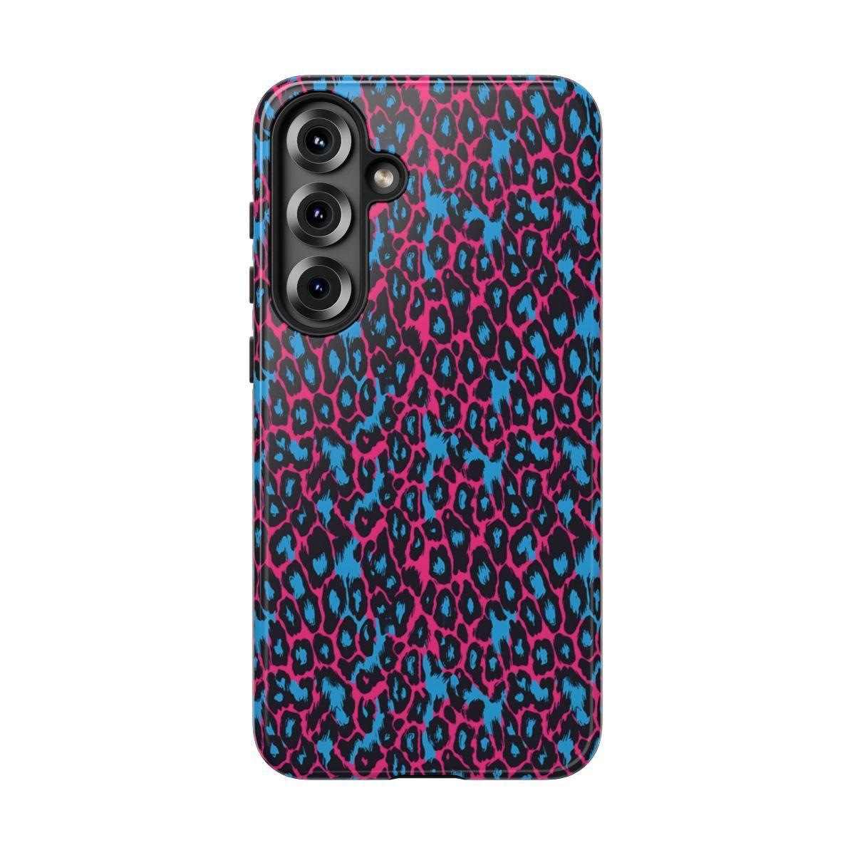Pink Blue Leopard Tough Case